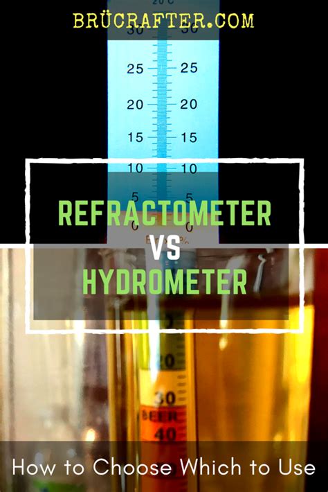 home brewer refractometer vs hydrometer|wine refractometer vs hydrometer.